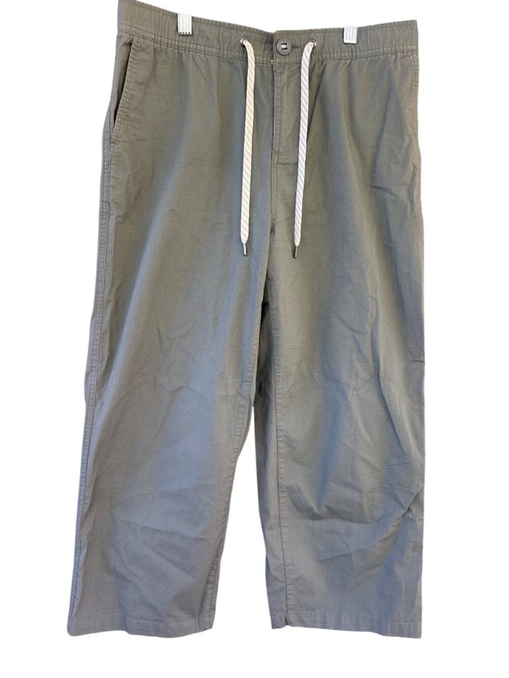 Vuori Rise and Shine Pants Wide Leg Crop Womens green medium